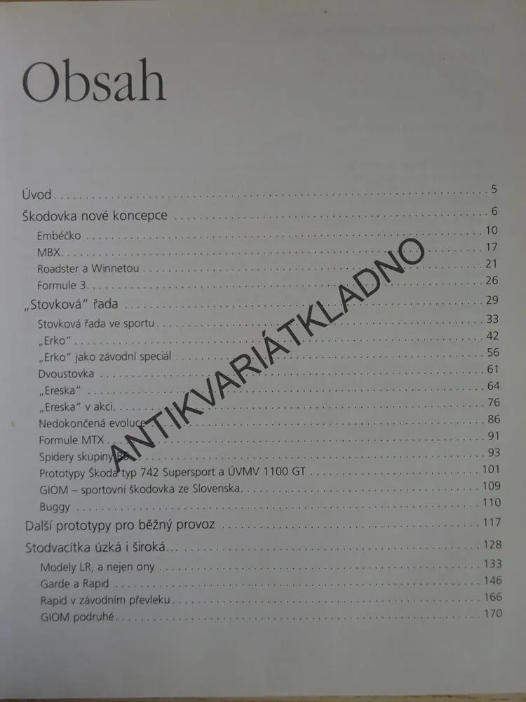 SPORTOVNÍ A ZÁVODNÍ AUTOMOBILY ŠKODA, ALOIS PAVLŮSEK, ONDŘEJ PAVLŮSEK, **an