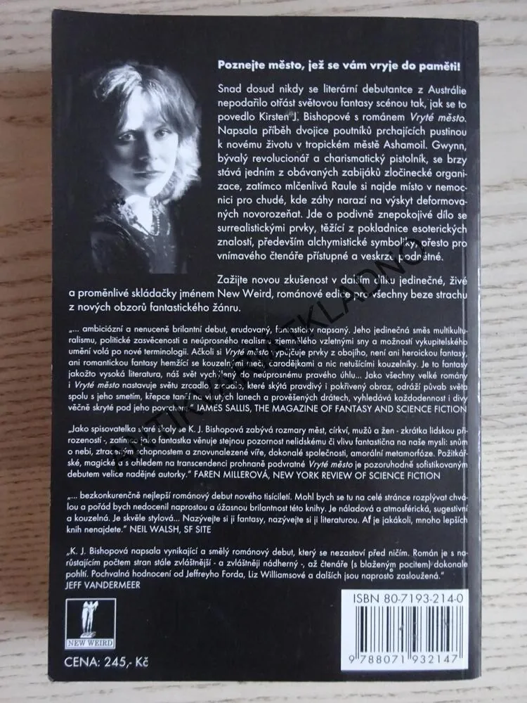 VRYTÉ MĚSTO, KIRSTEN J. BISHOPOVÁ, **an