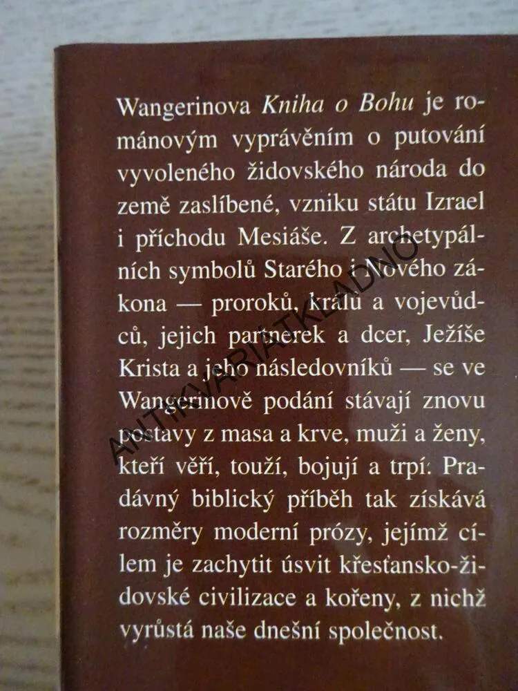 KNIHA O BOHU, WALTER WANGERIN, **an