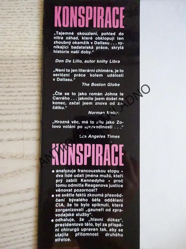 KONSPIRACE, POSLEDNÍ KNIHA O ATENTÁTU NA J. F. K., ANTHONY SUMMERS, **an