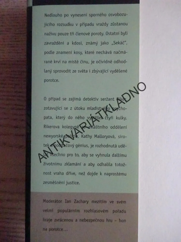 POROTA MUSÍ ZEMŘÍT, CAROL O´CONNELLOVÁ, **an