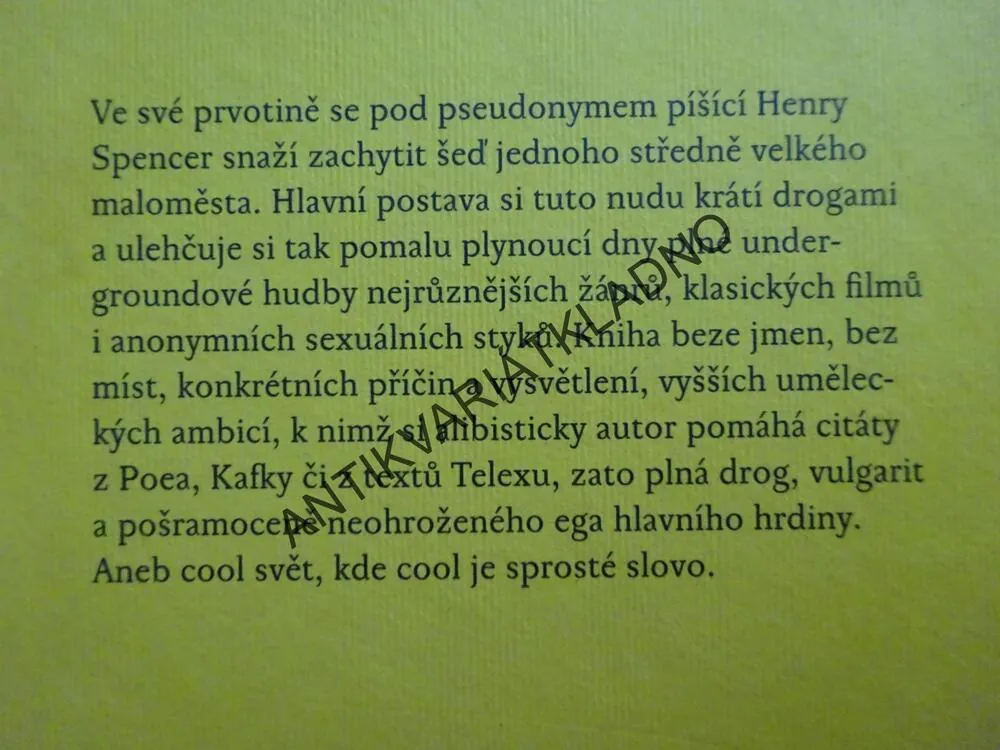 ZNUDĚN KRÁSOU HNUSU, HENRY SPENCER, **an