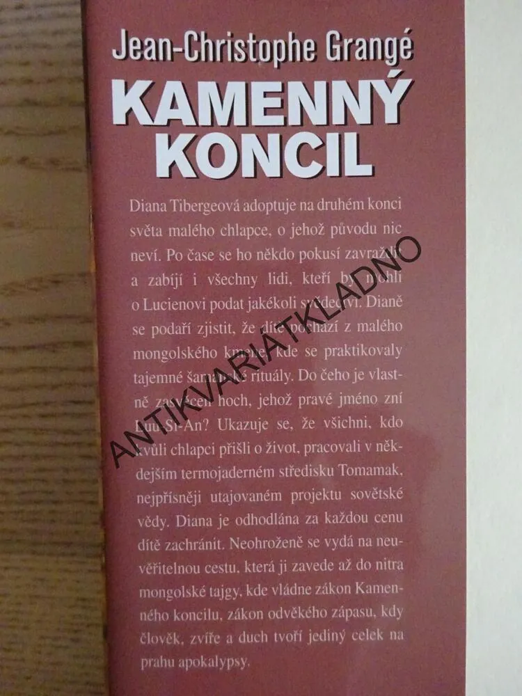 KAMENNÝ KONCIL, JEAN-CHRISTOPHE GRANGÉ, **an