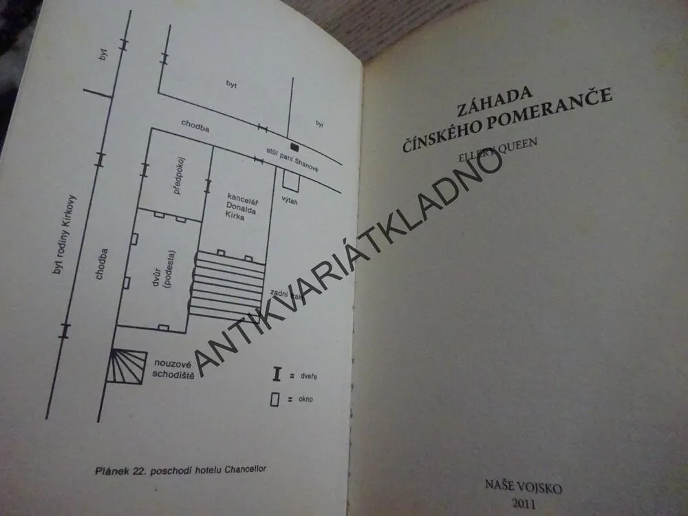 ZÁHADA ČÍNSKÉHO POMERANČE, ELLERY QUEEN, **an