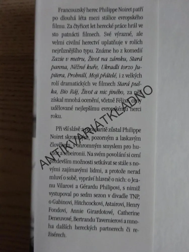 HVĚZDOU PROTI SVÉ VŮLI, PHILIPPE NOIRET, PAVLA FRÝDLOVÁ, **an