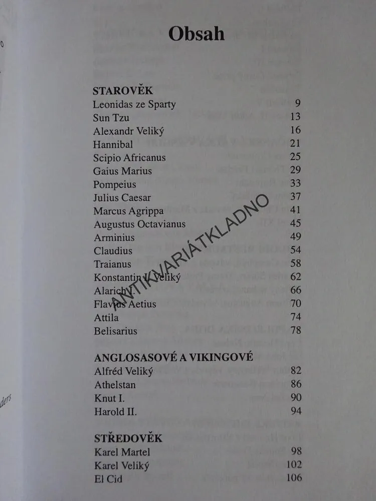 NEJVĚTŠÍ VOJEVŮDCI V DĚJINÁCH, NIGEL CAWTHORNE, **an