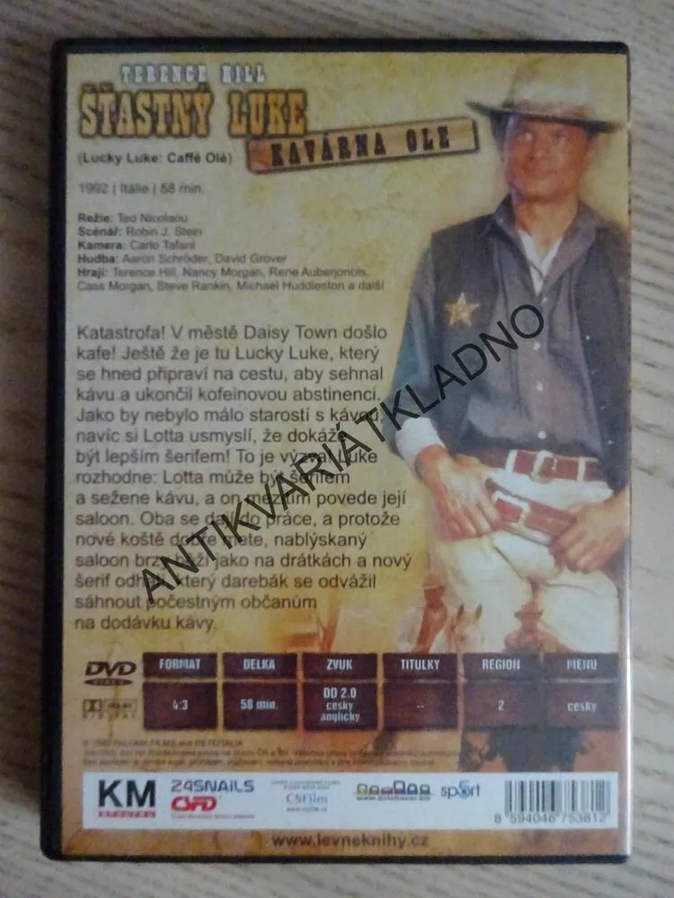 ŠŤASTNÝ LUKE, KAVÁRNA OLE, DVD FILM