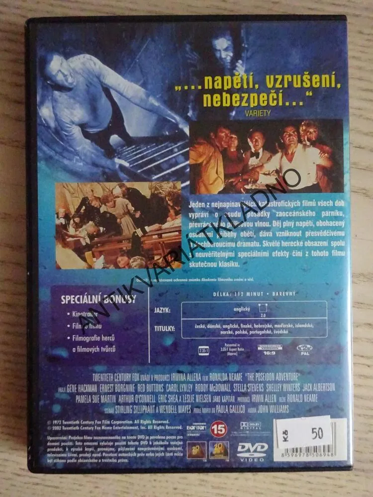 DOBRODRUŽSTVÍ POSEIDONU, DVD FILM