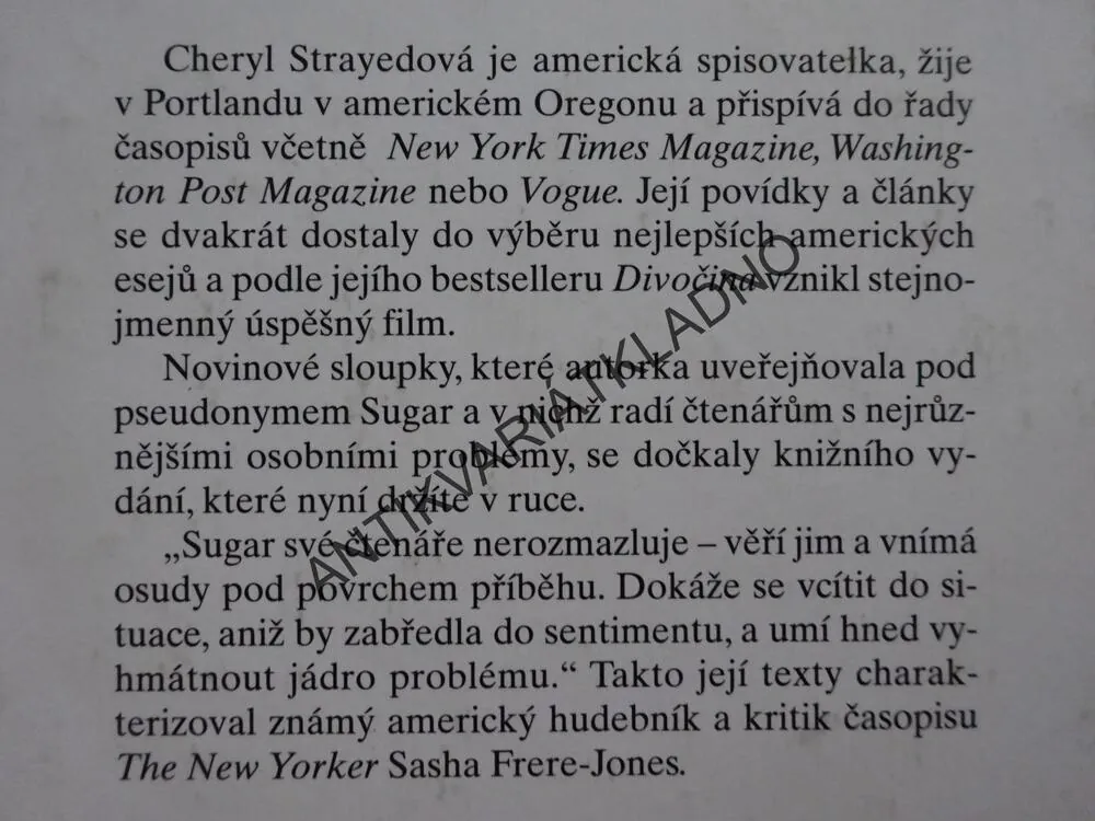 VELKÁ CESTA K SOBĚ SAMÉMU, CHERYL STRAYEDOVÁ, **an