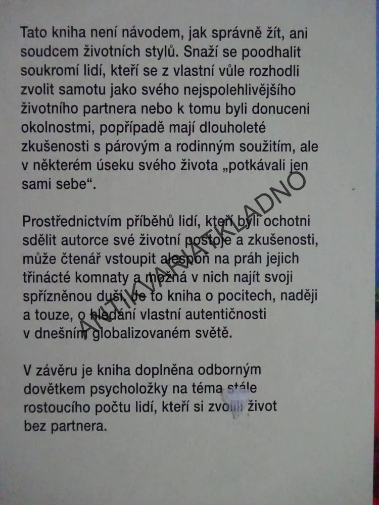 SAMOTA JAKO PARTNER, KLÁRA KAISEROVÁ, **an