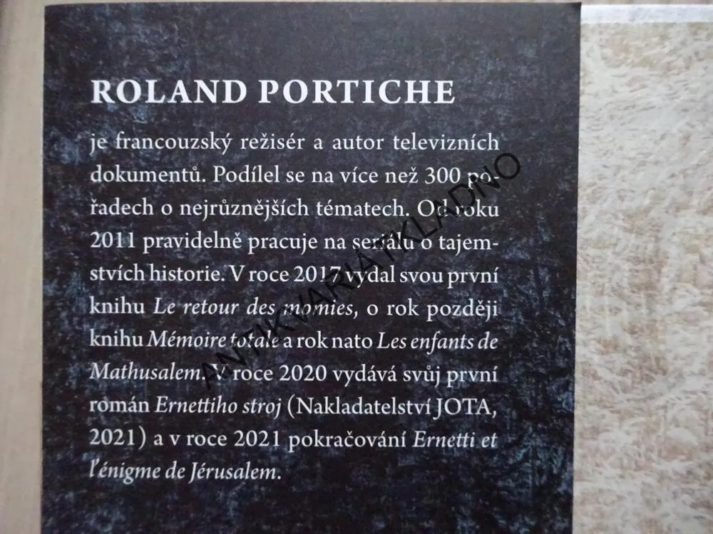 ERNETTIHO STROJ, ROLAND PORTICHE, **an