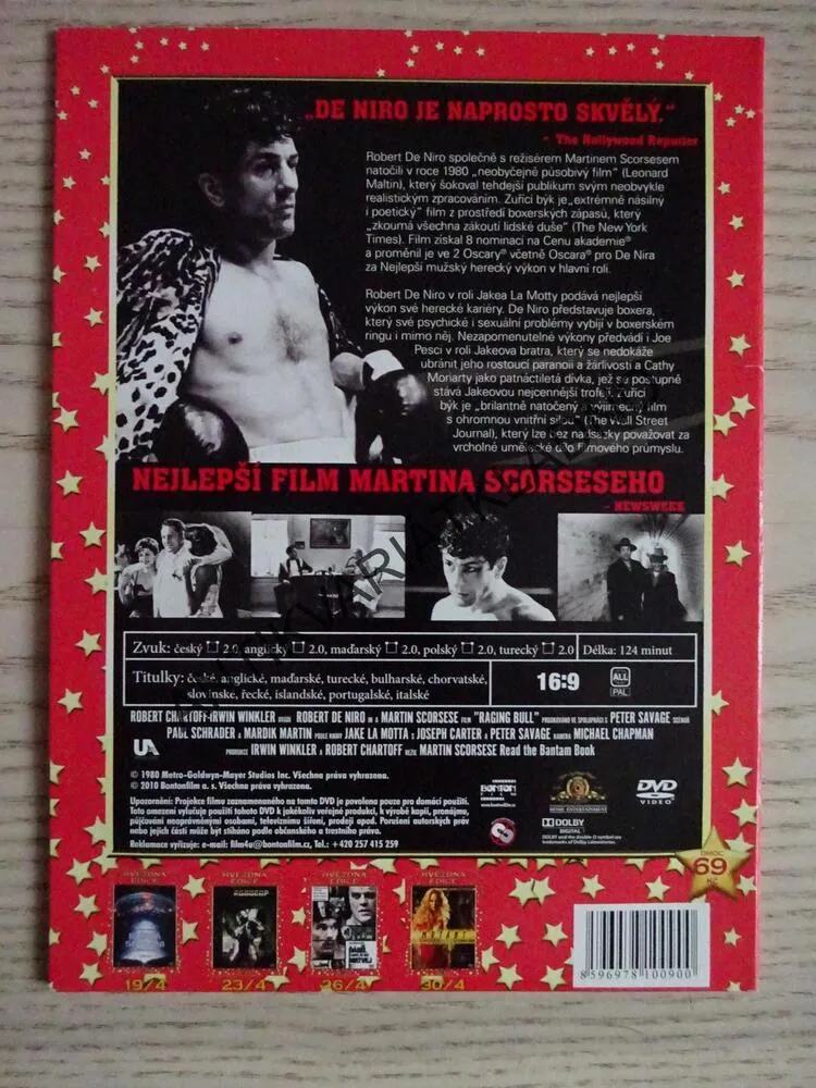 ZUŘÍCÍ BÝK, DVD FILM