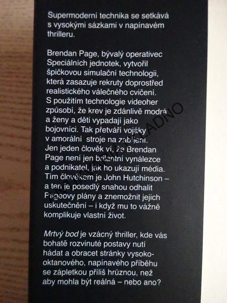 MRTVÝ BOD, ROBERT LIPARULO, **an