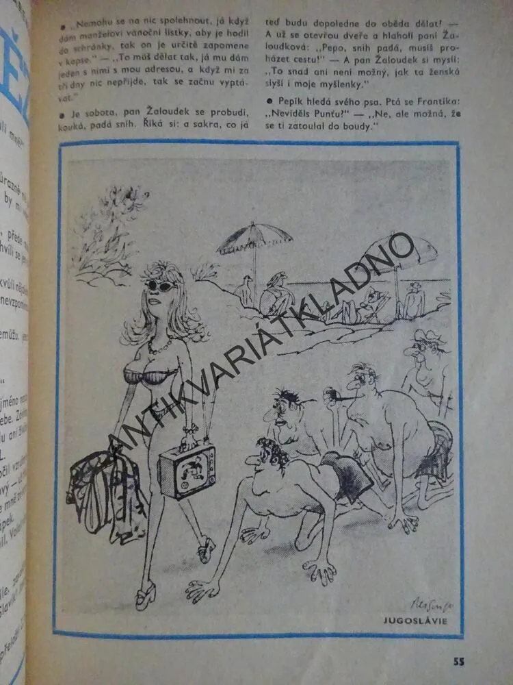 HUMORISTICKÝ MINIKALENDÁŘ DIKOBRAZU, 1978