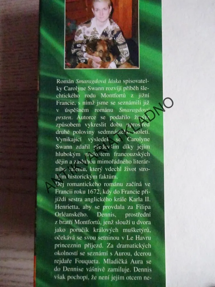 SMARAGDOVÁ LÁSKA, CAROLYNE SWANN, **an