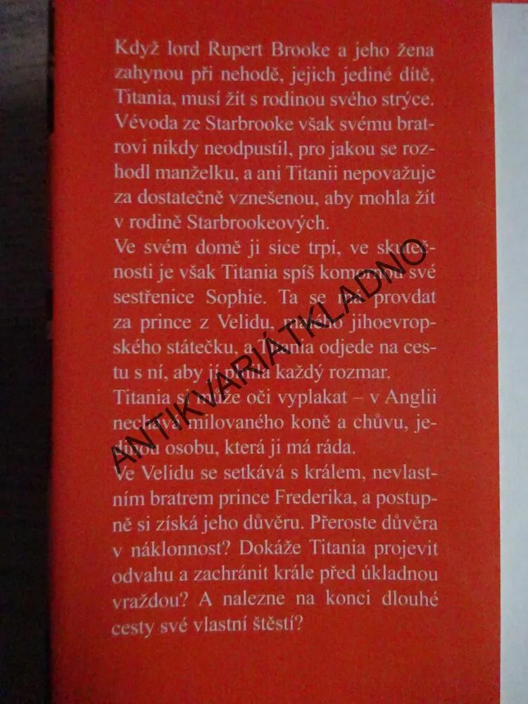 KRÁL BEZ SRDCE, BARBARA CARTLAND, CARTLANDOVÁ, **an