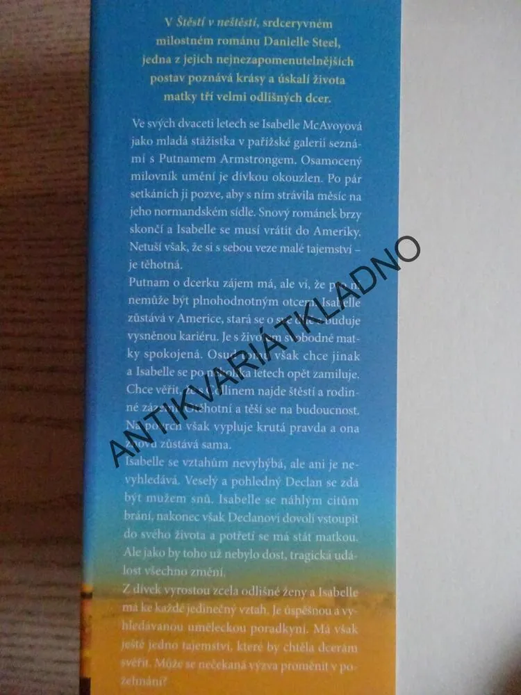 ŠTĚSTÍ V NEŠTĚSTÍ, DANIELLE STEEL, **an