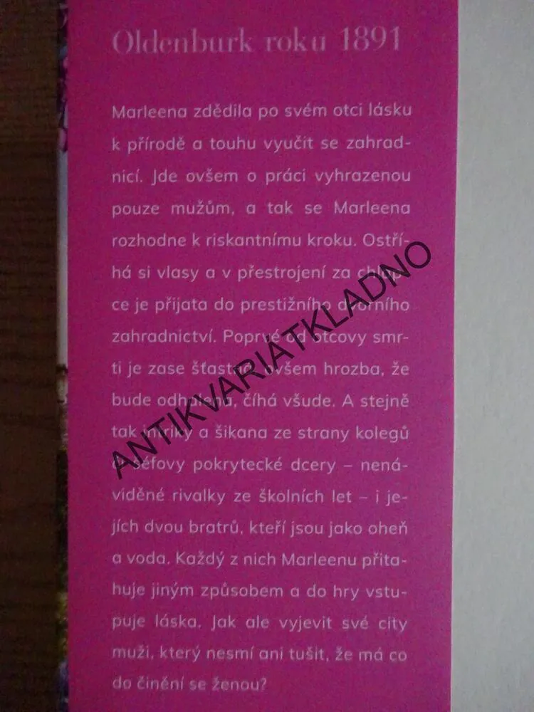 DVORNÍ ZAHRADNICE, JARNÍ SEN, RENA ROSENTHAL, **an
