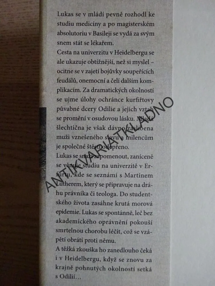 MEDIKUS Z HEIDELBERGU, WOLF SERNO, **an
