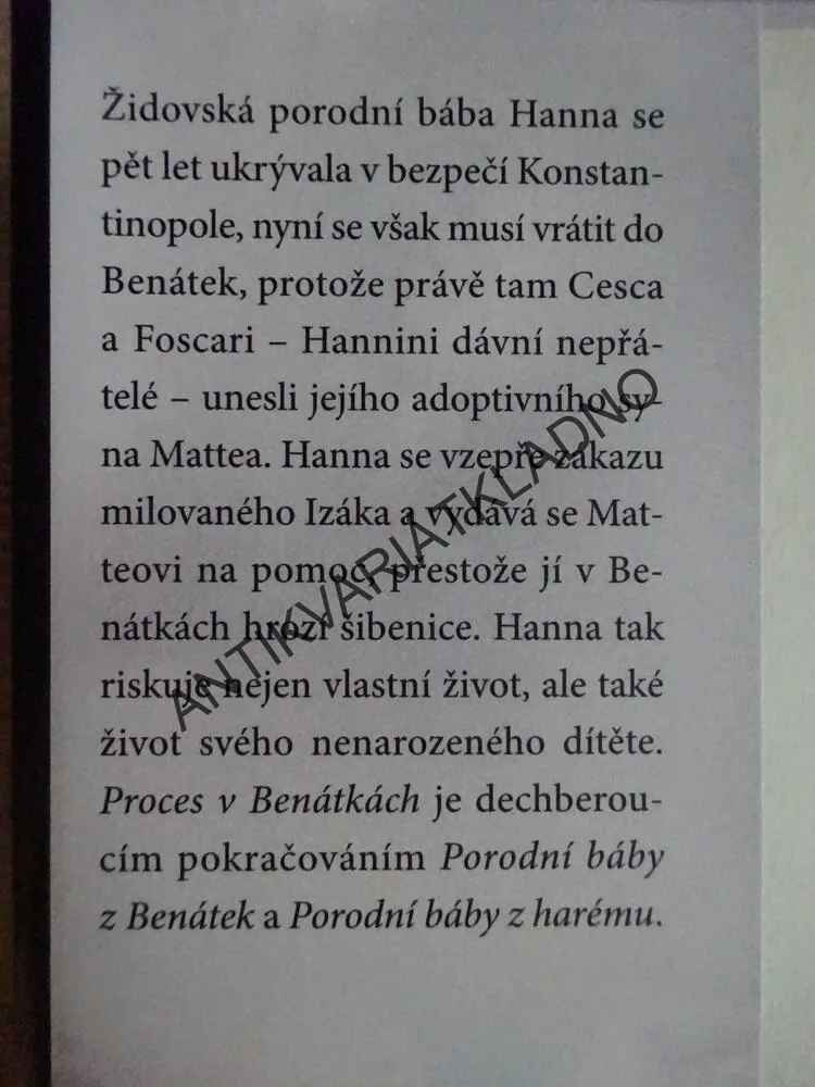 BENÁTSKÝ PROCES, NÁVRAT PORODNÍ BÁBY, ROBERTA RICHOVÁ, **an
