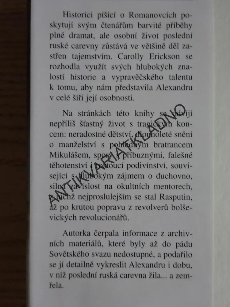 ALEXANDRA, CAROLLY ERICKSON, **an
