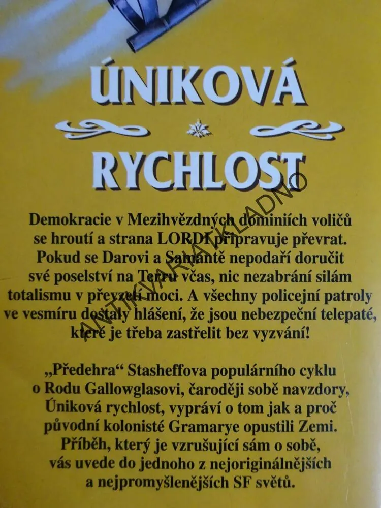 ÚNIKOVÁ RYCHLOST, CHRISTOPHER STASHEFF, **an