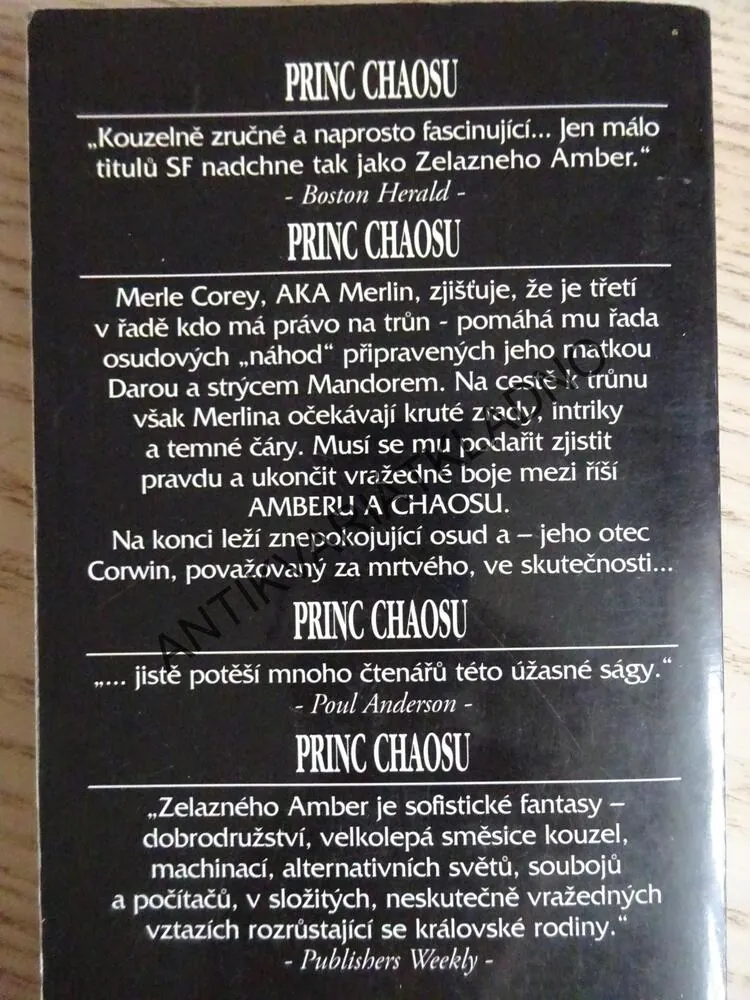 PRINC CHAOSU, ROGER ZELAZNY, **an