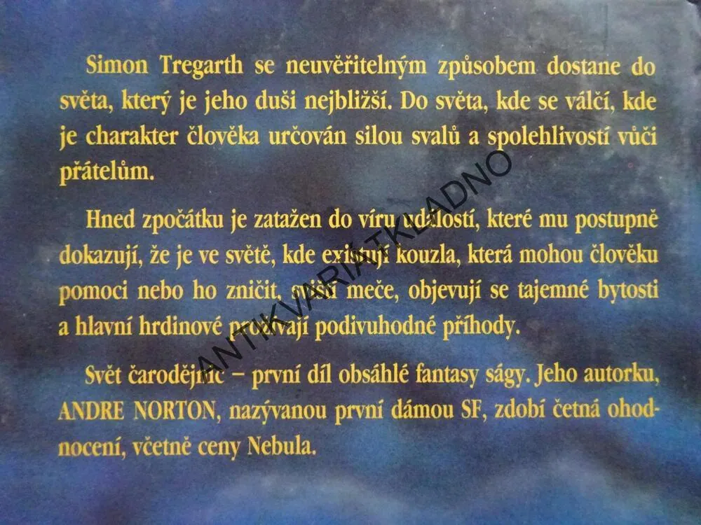 SVĚT ČARODĚJNIC, ANDRE NORTON, **an