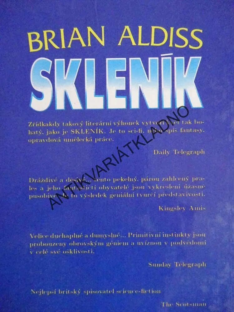 SKLENÍK, BRIAN W. ALDISS, **an