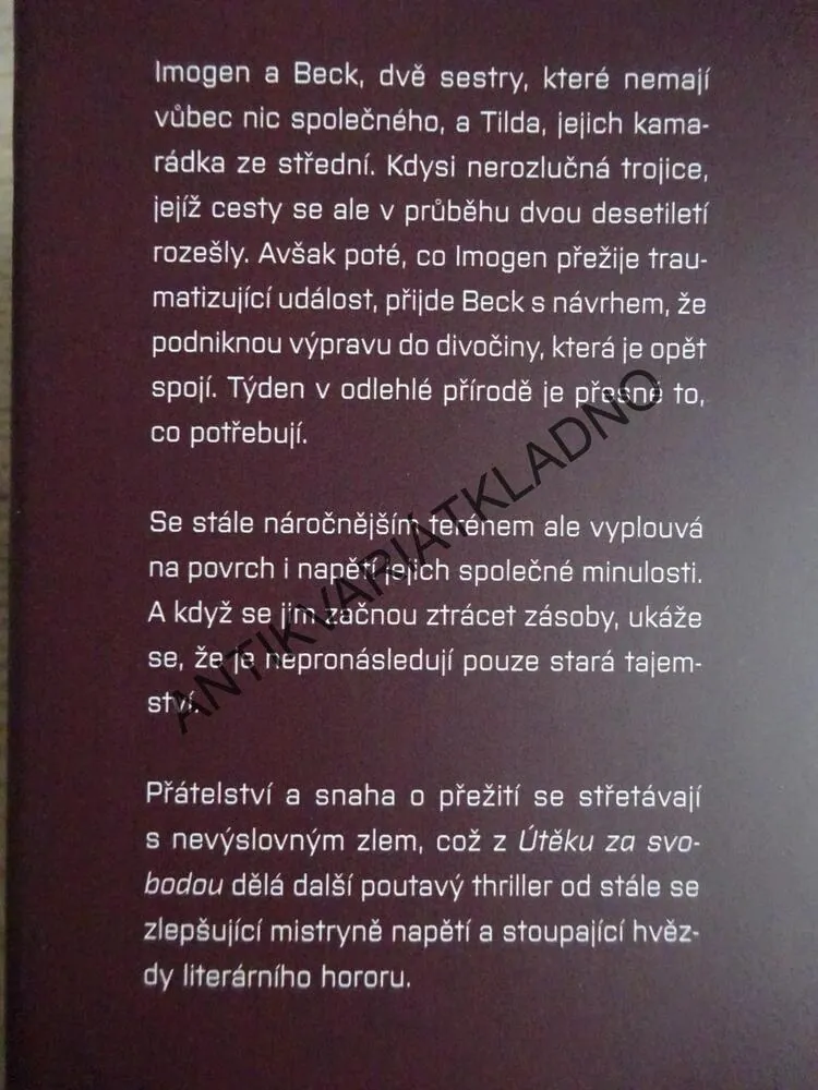 ÚTĚK ZA SVOBODOU, ZOJE STAGE, **an