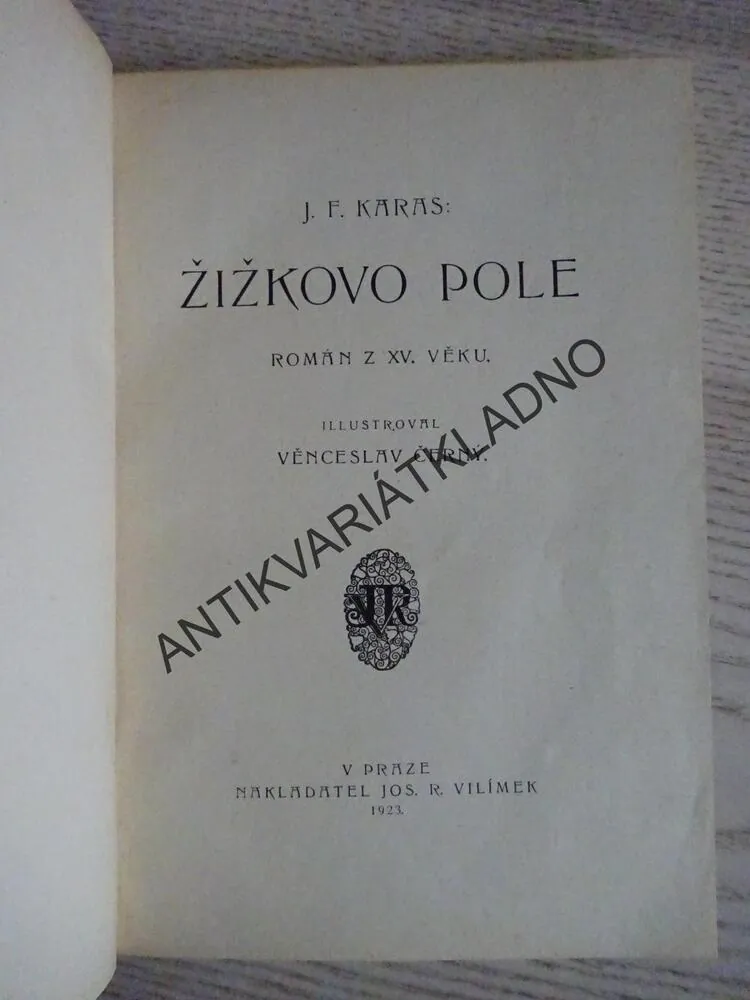 ŽIŽKOVO POLE, J. F. KARAS, **an