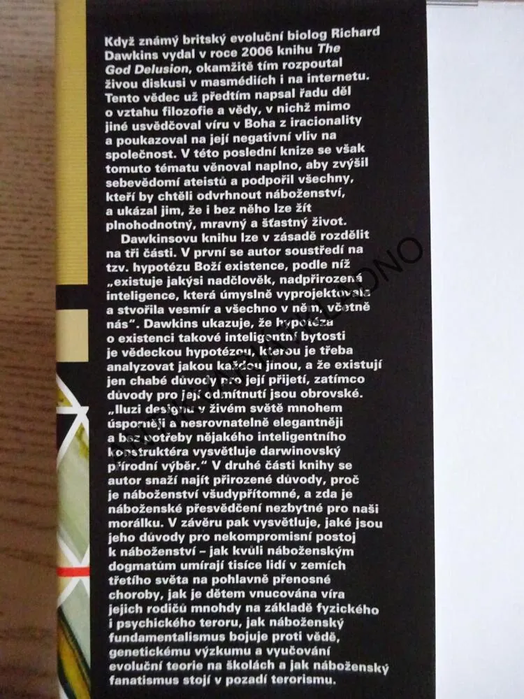 BOŽÍ BLUD, RICHARD DAWKINS, **an