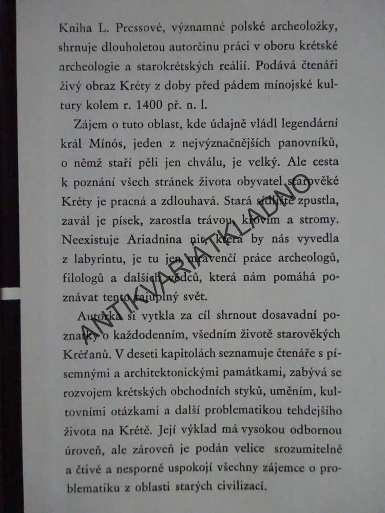 STARÁ KRÉTA, LUDWIKA PRESSOVÁ, **an