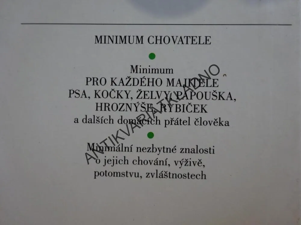 MINIMUM CHOVATELE, PETR SKALKA, **an