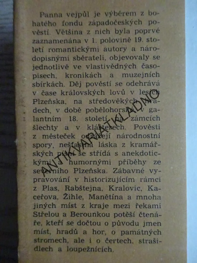 PANNA VEJPŮL A JINÉ POVĚSTI, IRENA BUKAČOVÁ, **an