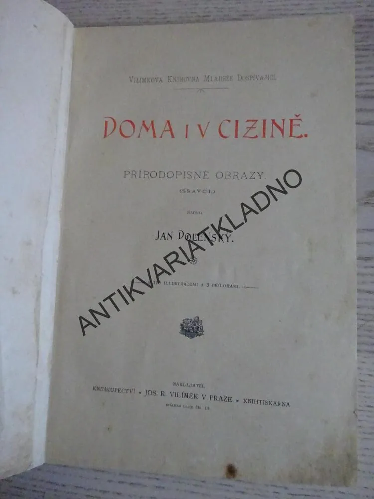 DOMA I V CIZINĚ, JAN DOLENSKÝ, **an