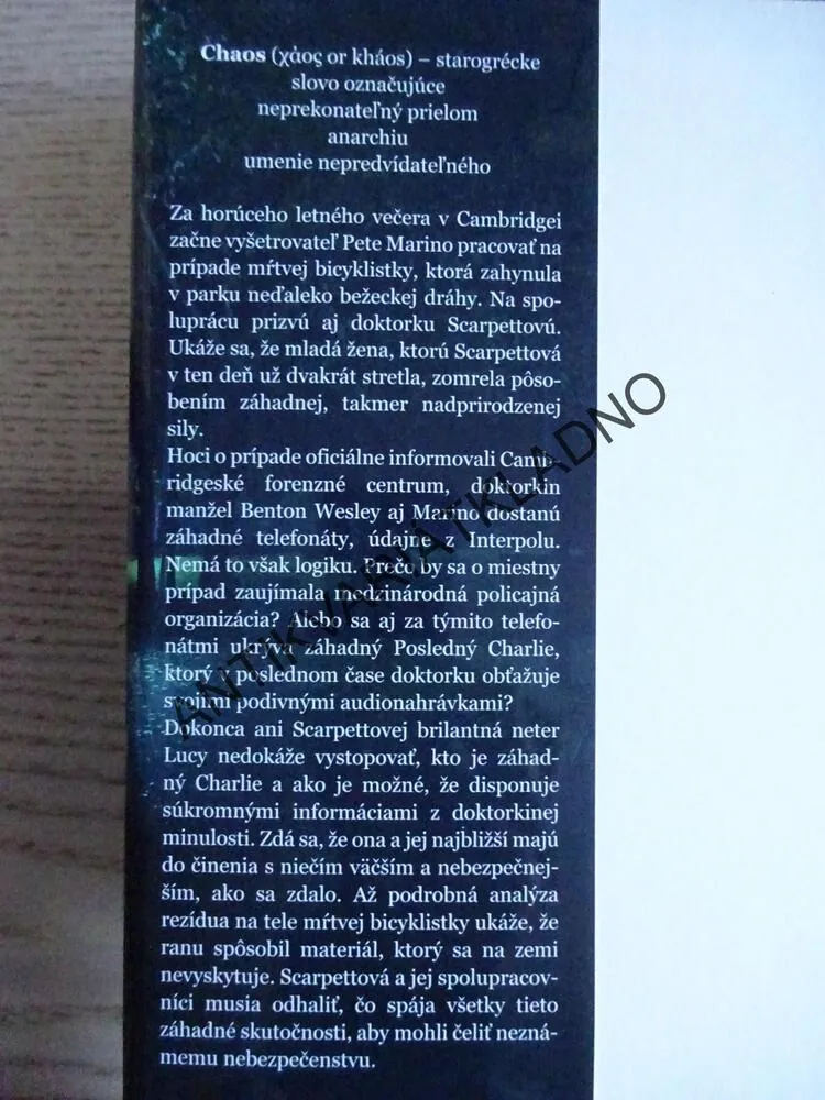 CHAOS, PATRICIA CORNWELLOVÁ, **an