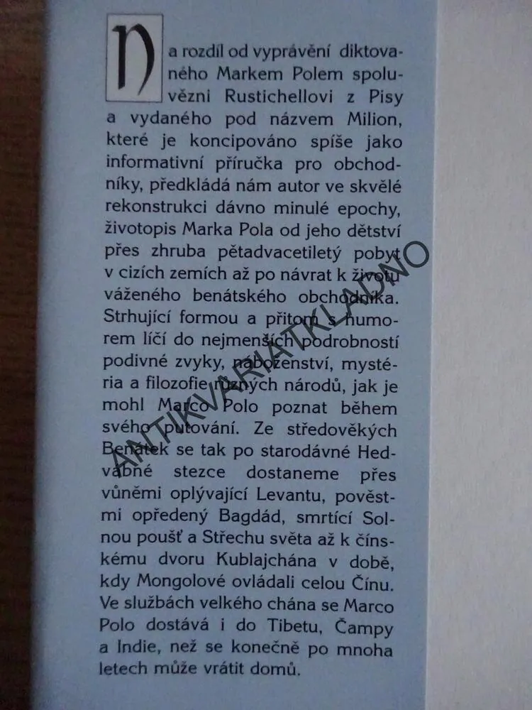 CESTOVATEL Z BENÁTEK DO KITHAJE, GARY JENNINGS, **an