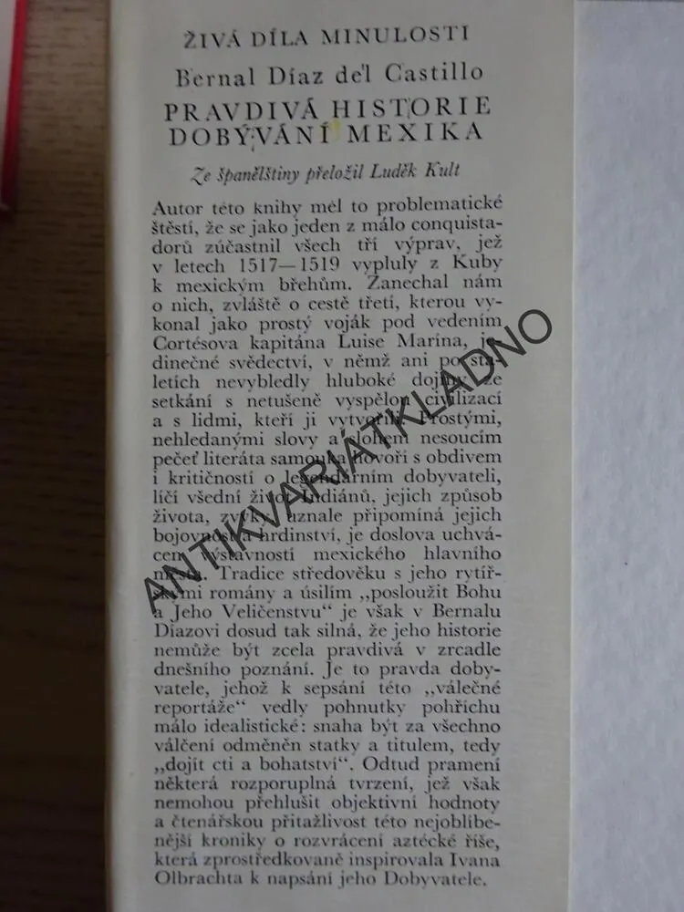 PRAVDIVÁ HISTORIE DOBÝVÁNÍ MEXIKA 1-2, BERNAL DÍAZ DEL CASTILLO, **an