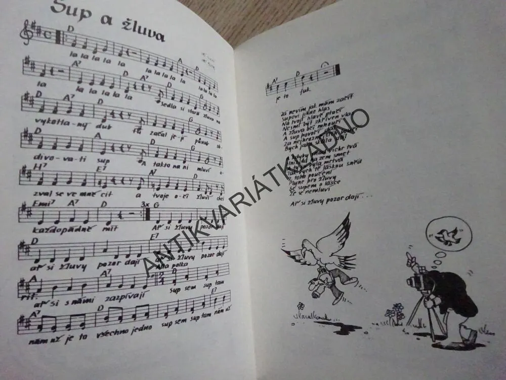 PRÁZDNINY V TELČI 1988, ZPĚVNÍK, NOTY, TEXTY