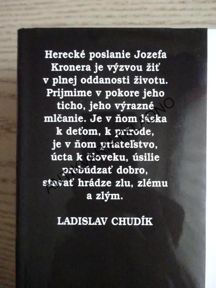 OSUD TAK CHTĚL, ROZHOVOR S JOZEFEM KRONEREM, JOZEF LEIKERT, MÁRIA MACKOVÁ, **an