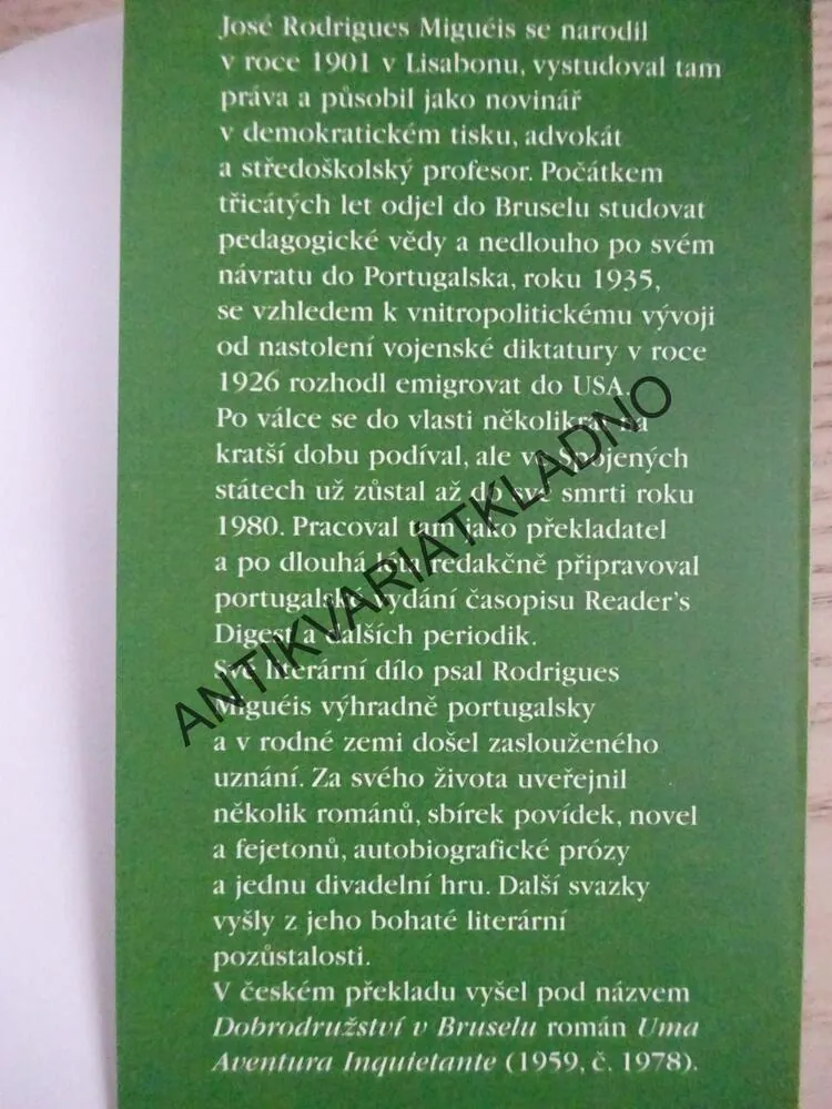 ŠESTNÁCT HODIN S TAJNÝM POSLÁNÍM, JOSÉ RODRIGUES MIGUÉIS, **an