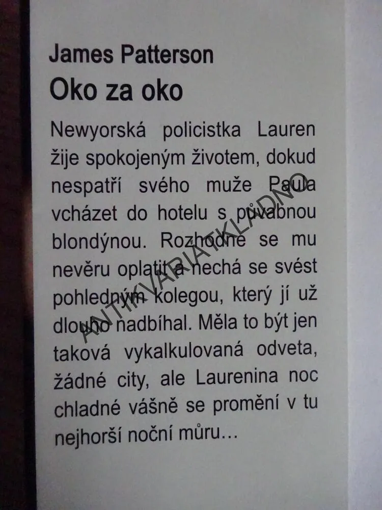 OKO ZA OKO, JAMES PATTERSON, **an