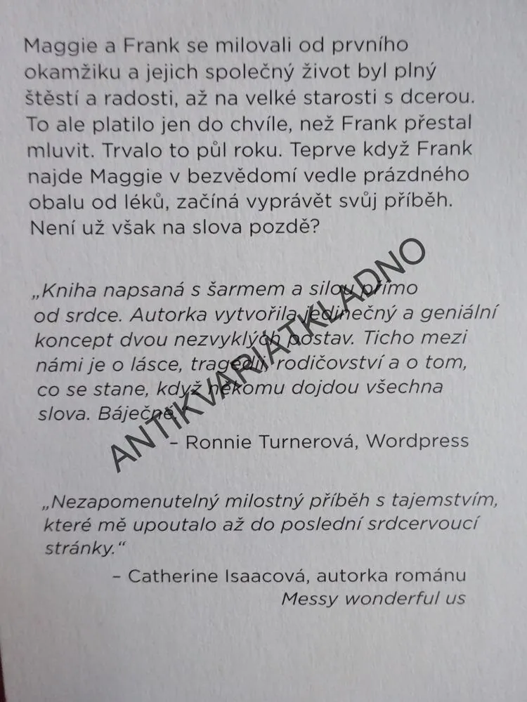 TICHO MEZI NÁMI, ABBIE GREAVESOVÁ, **an