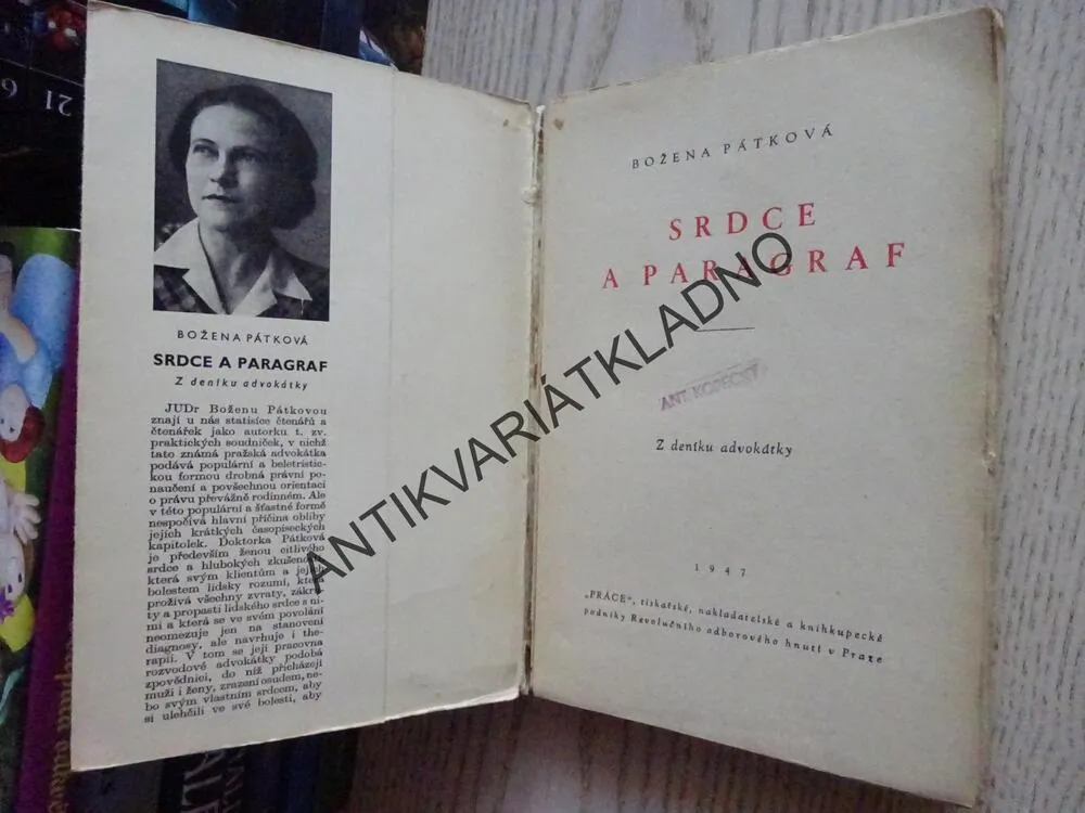 SRDCE A PARAGRAF, BOŽENA PÁTKOVÁ, **an
