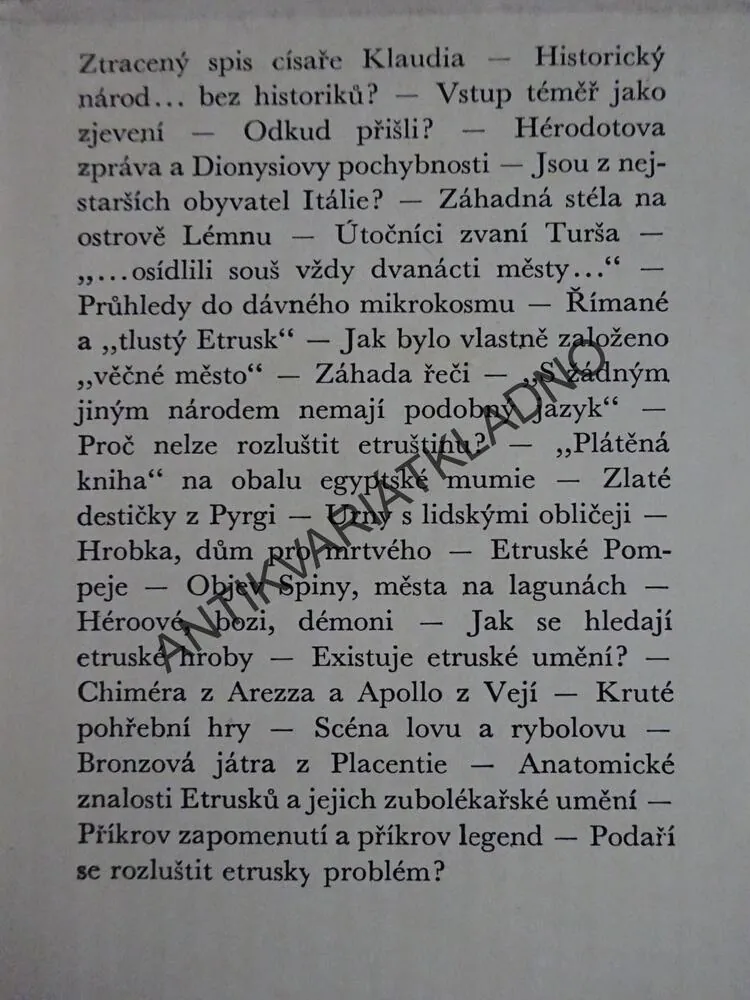 ZÁHADNÍ ETRUSKOVÉ, JAN BURIAN, BOHUMILA MOUCHOVÁ, **an
