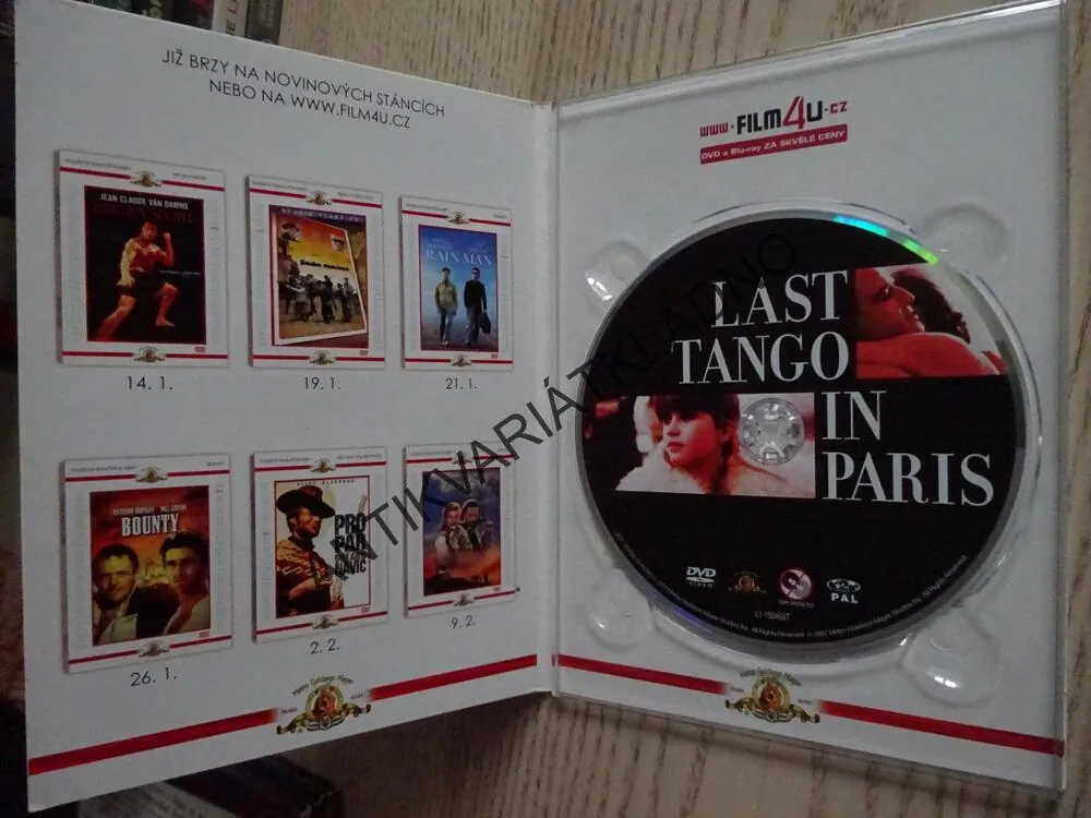 POSLEDNÍ TANGO V PAŘÍŽI, DVD FILM