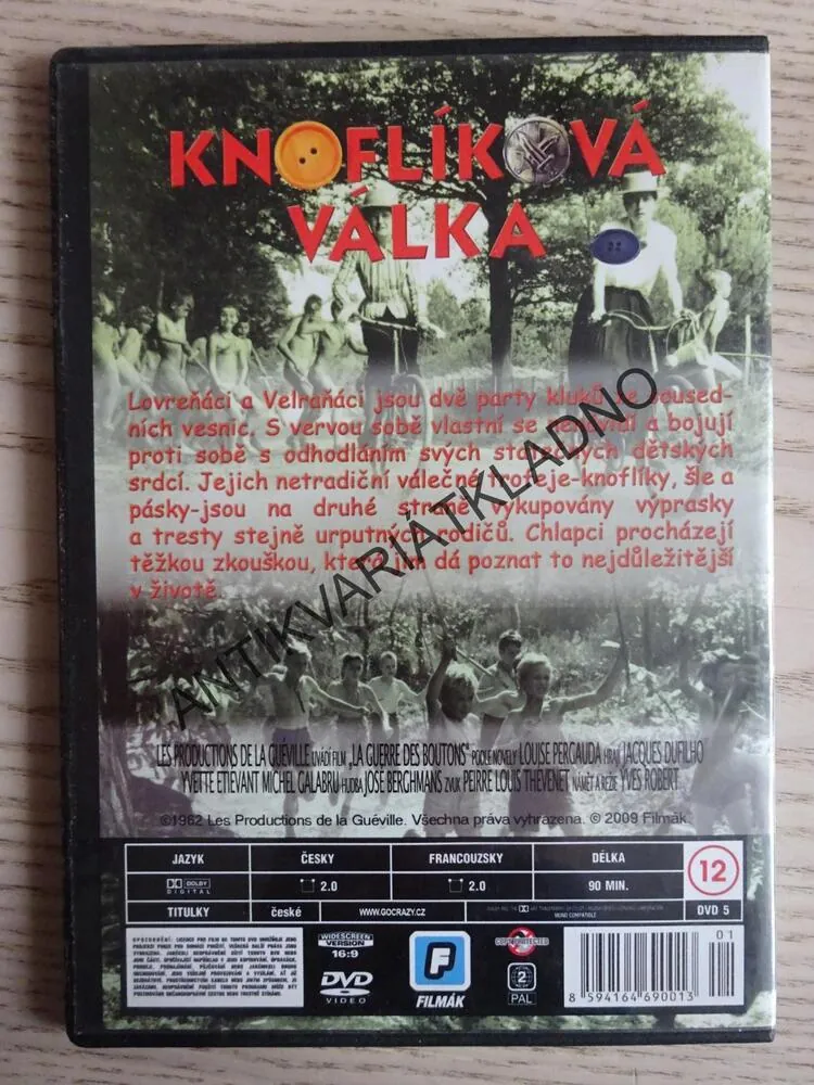 KNOFLÍKOVÁ VÁLKA, DVD FILM