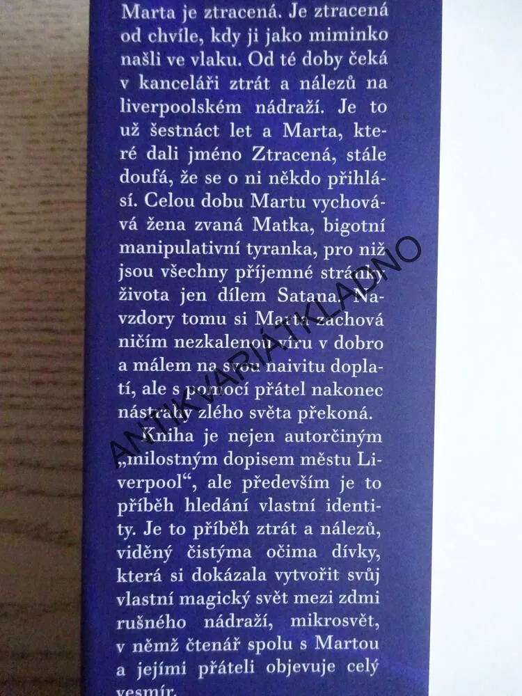 NALEZENÍ ZTRACENÉ MARTY, CAROLINE WALLACEOVÁ, **an