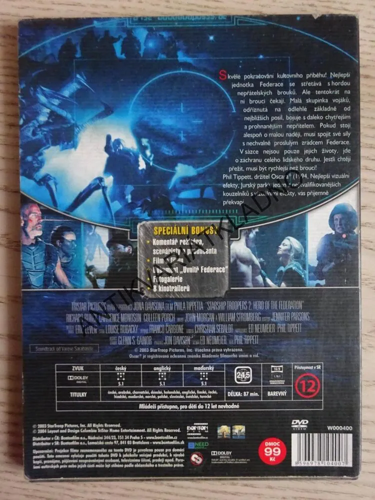 HVĚZDNÁ PĚCHOTA 2, DVD FILM